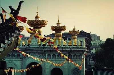 Low angle view of temple
