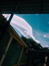 Low angle view of building against sky