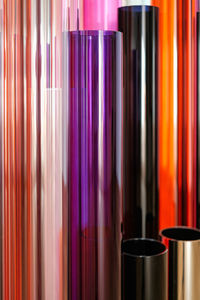 Full frame shot of colorful drinking straws