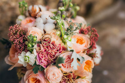 Close-up of rose bouquet