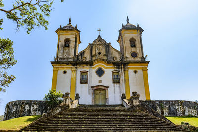 Low angle view of building against sky