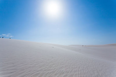 Scenic view of desert against sky