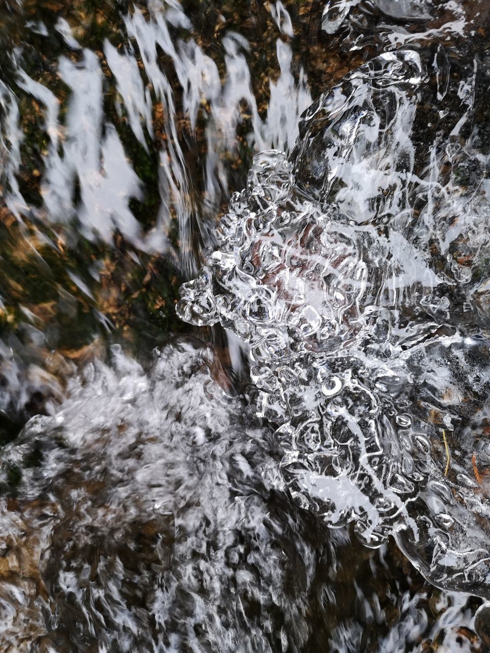 FULL FRAME SHOT OF FROZEN WATERFALL