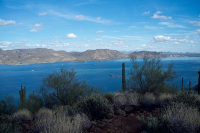 Scenic view of sea against sky