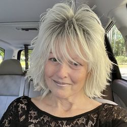 Portrait of woman in car