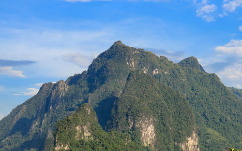 Scenic view of mountain against sky