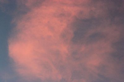 Low angle view of sky at sunset