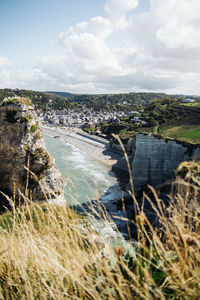 Scenic view of river against sky