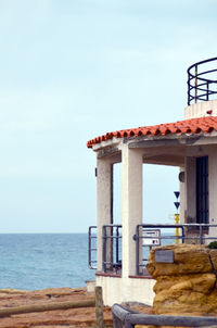 View of building on beach