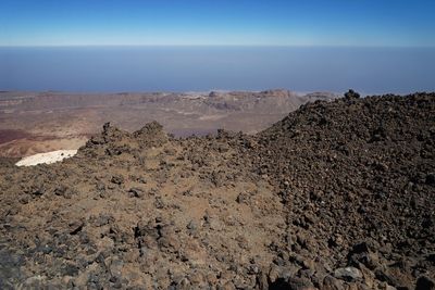 Scenic view of desert against sky