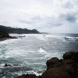 Scenic view of sea against sky