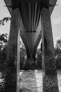 View of bridge over river