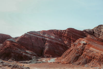 Rock formations in a desert