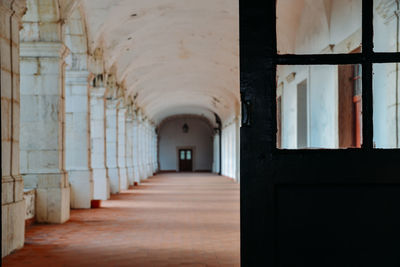 Empty corridor of building