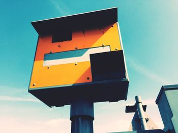 Low angle view of built structure against sky