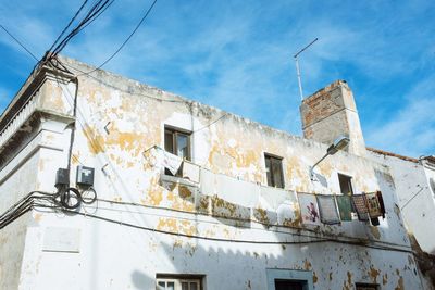 Low angle view of building against sky