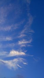 Low angle view of cloudy sky