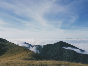 Scenic view of landscape against sky