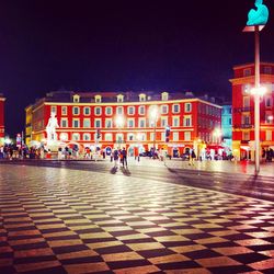 City street at night