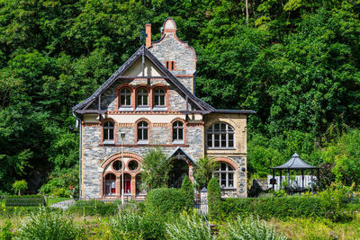 House by trees