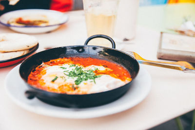 Shakshouka in pan