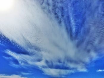 Low angle view of cloudy sky