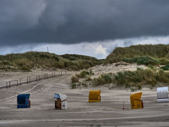 The beach of juist in the north sea