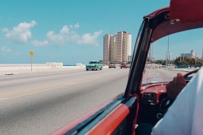 Low angle view of car
