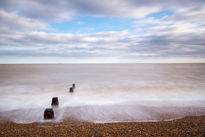 Scenic view of sea against sky