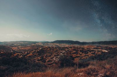 Scenic view of landscape against sky