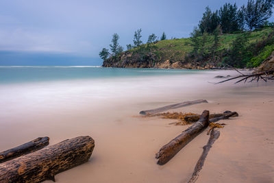 Scenic view of sea against sky