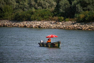 Boat in lake