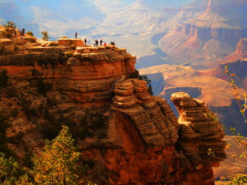 Scenic view of rocky mountains