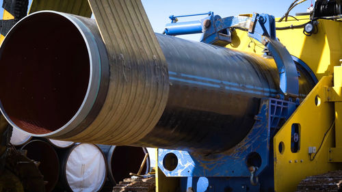 Low angle view of machinery