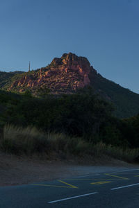 Road passing through mountain