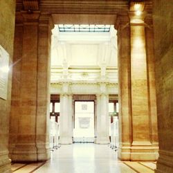 Interior of empty corridor