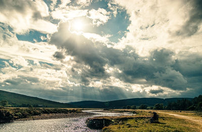 Scenic view of landscape against sky