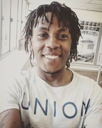 Portrait of smiling young man