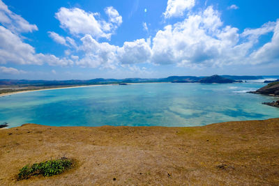 Panoramic view of sea against sky