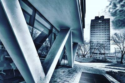 Low angle view of modern building