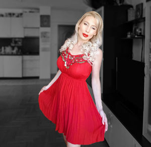 Portrait of a beautiful young woman