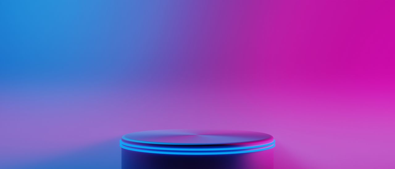 blue, colored background, purple, studio shot, indoors, copy space, pink, no people, violet, close-up, circle, lighting, food and drink