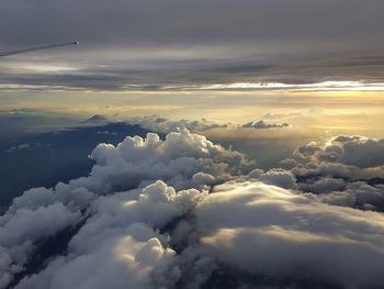 Aerial view of cloudscape