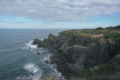 Scenic view of sea against sky