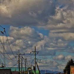 Low angle view of cloudy sky