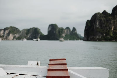 Close-up of sea against sky