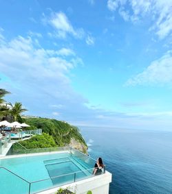 Scenic view of sea against sky