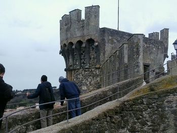 Old built structure against clear sky