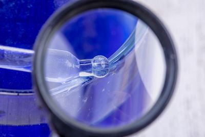 Close-up of glass of water