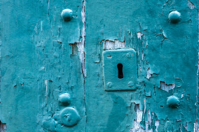 Full frame shot of weathered door